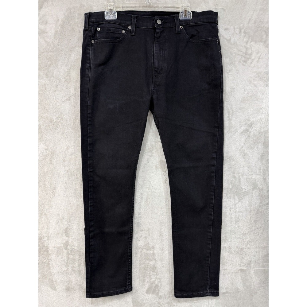 Levi's 510 Skinny Jeans Men's 36x30 Black Stretch Denim Slim Inseam 28" EUC - Picture 2 of 12